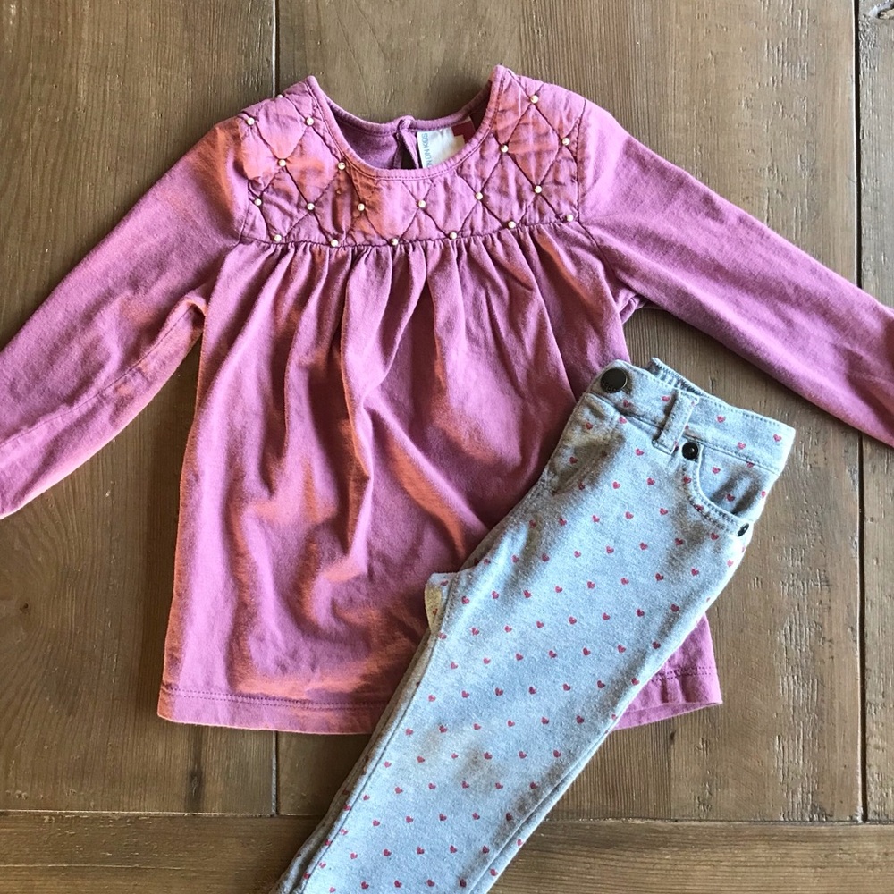 Cotton On / Gap top and bottom set 12-18months